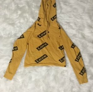 On Fire Brand Lightweight Crop Top Hoodie